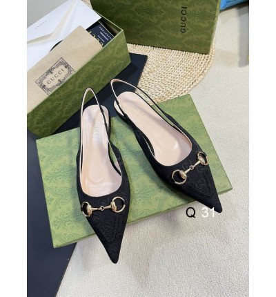 Gucci leather Slingback Pump 35-42