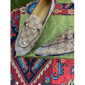 Gucci Crystals Jordaan Horsebit leather loafers 35-42 Shoes
