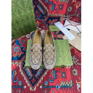 Gucci Crystals Jordaan Horsebit leather loafers 35-42 Shoes