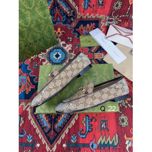 Gucci Crystals Jordaan Horsebit leather loafers 35-42 Shoes