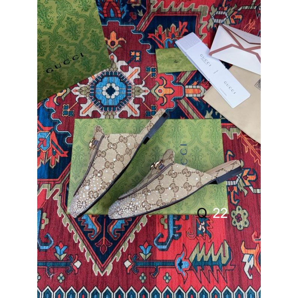 Gucci Princetown crystal slippers 35-42 Shoes