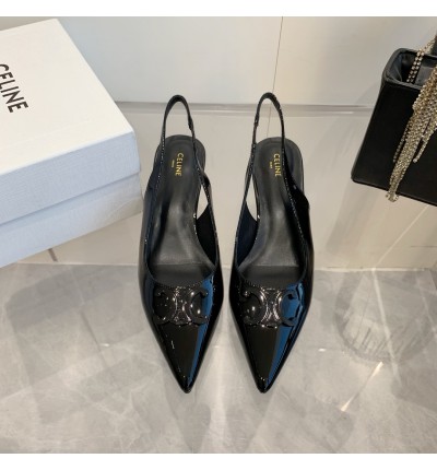 CELINE ALMA TRIOMPHE SLINGBACK in PATENT CALFSKIN 5cm 35-42