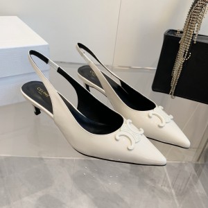 CELINE ALMA TRIOMPHE SLINGBACK in PATENT CALFSKIN 5cm 35-42 Shoes
