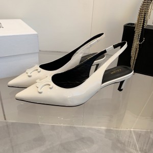 CELINE ALMA TRIOMPHE SLINGBACK in PATENT CALFSKIN 5cm 35-42 Shoes