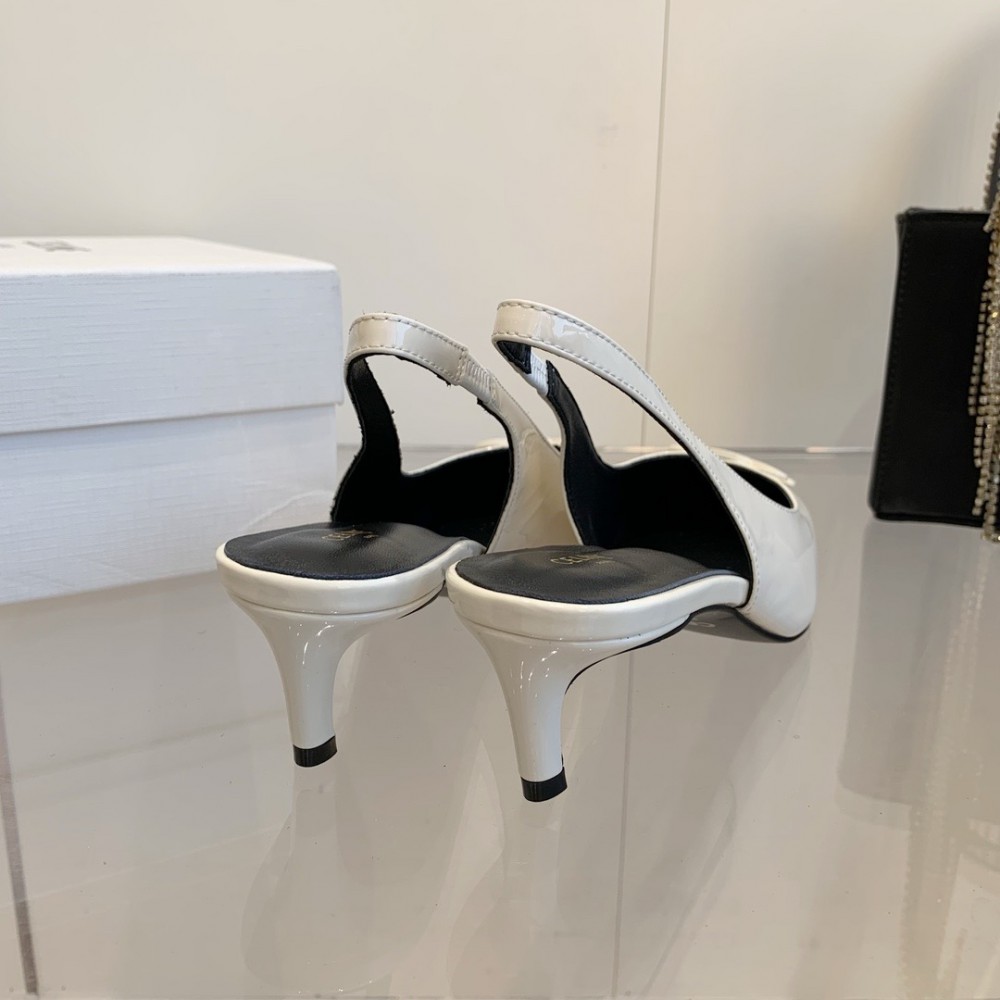 CELINE ALMA TRIOMPHE SLINGBACK in PATENT CALFSKIN 5cm 35-42 Shoes