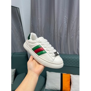 Gucci Ace Web Stripe leather sneakers 35-45 Shoes