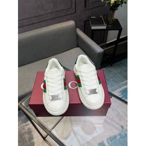 Gucci Ace Web Stripe leather sneakers 35-45 Shoes