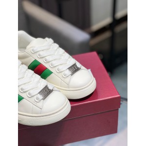 Gucci Ace Web Stripe leather sneakers 35-45 Shoes
