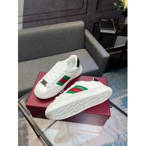 Gucci Ace Web Stripe leather sneakers 35-45 Shoes