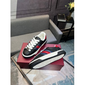 Gucci Ace Web Stripe leather sneakers 35-45 Shoes