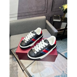 Gucci Ace Web Stripe leather sneakers 35-45 Shoes