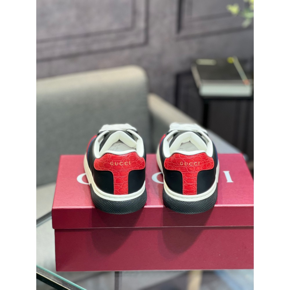 Gucci Ace Web Stripe leather sneakers 35-45 Shoes