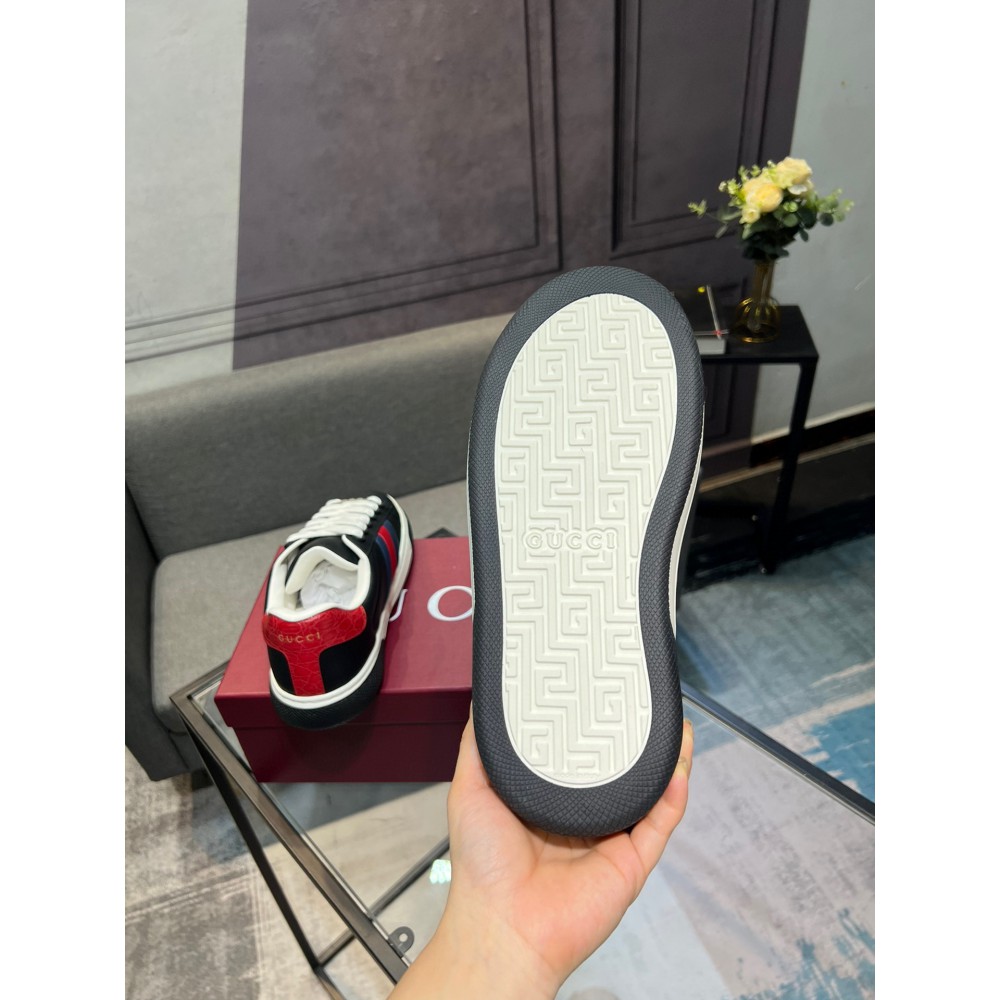 Gucci Ace Web Stripe leather sneakers 35-45 Shoes
