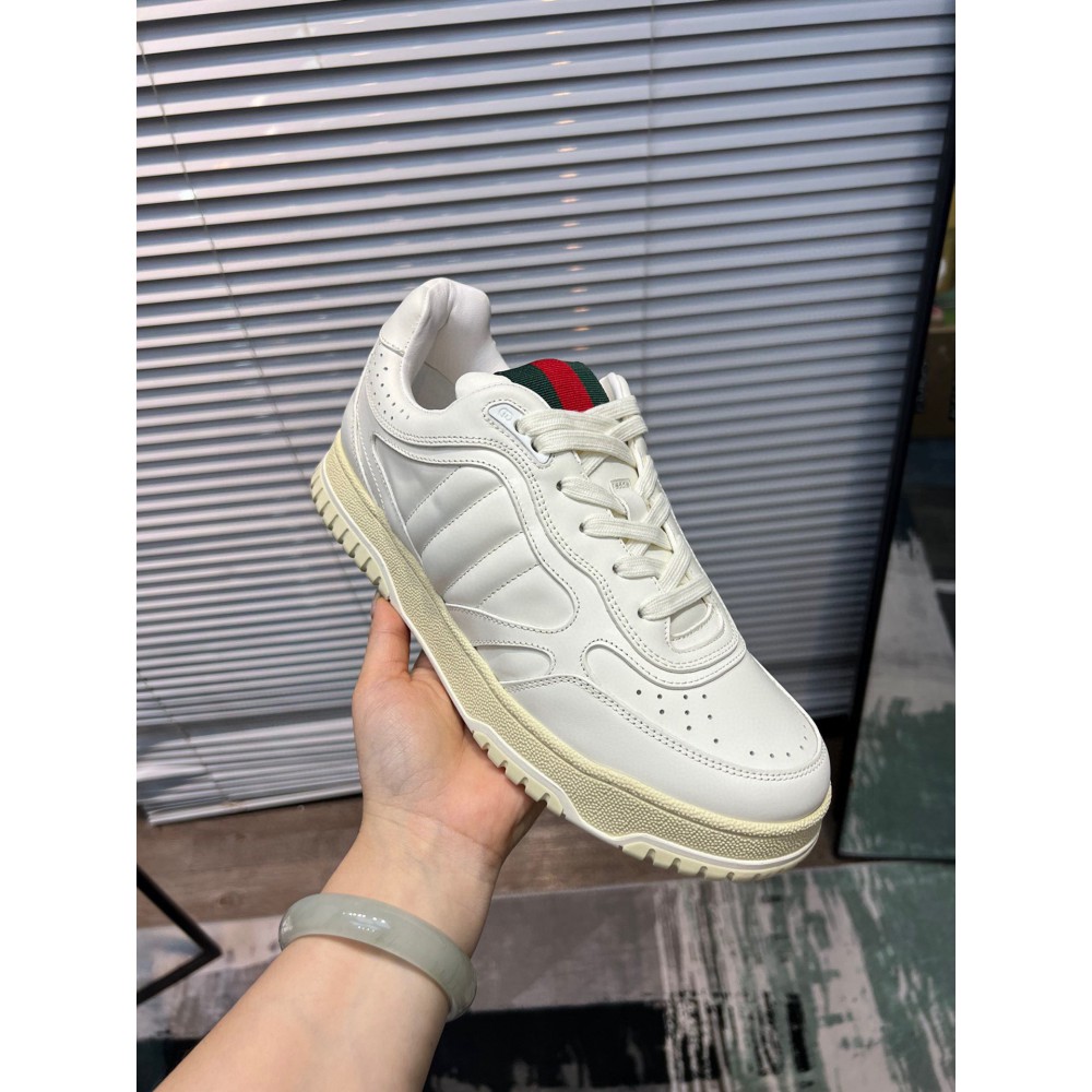 Gucci Re-Web leather sneakers 35-45 Shoes