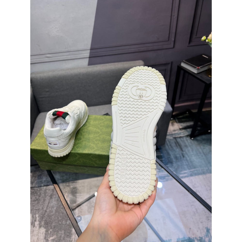 Gucci Re-Web leather sneakers 35-45 Shoes