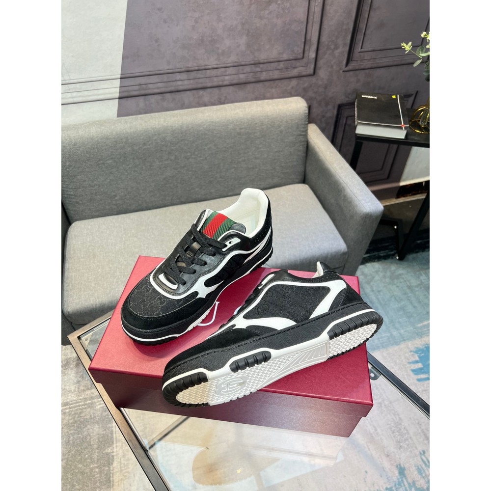 Gucci Re-Web leather sneakers 35-45 Shoes