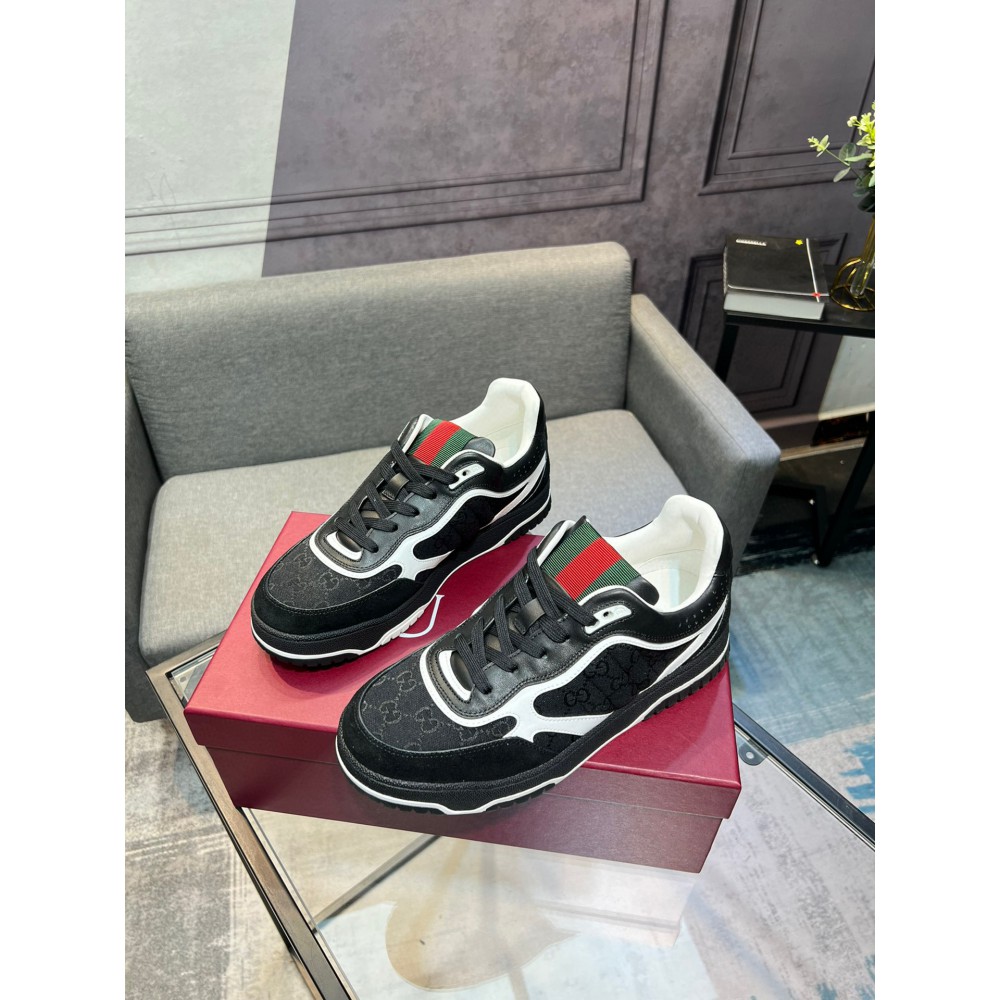 Gucci Re-Web leather sneakers 35-45 Shoes