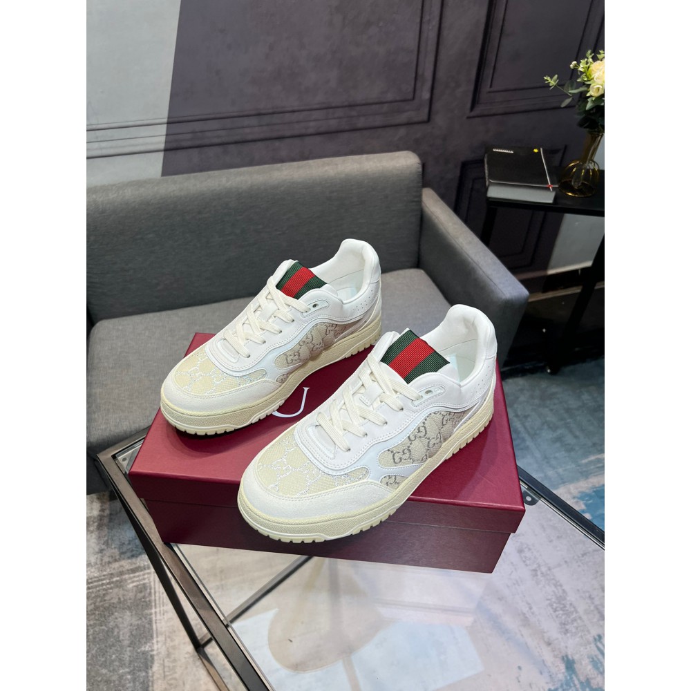 Gucci Re-Web leather sneakers 35-45 Shoes