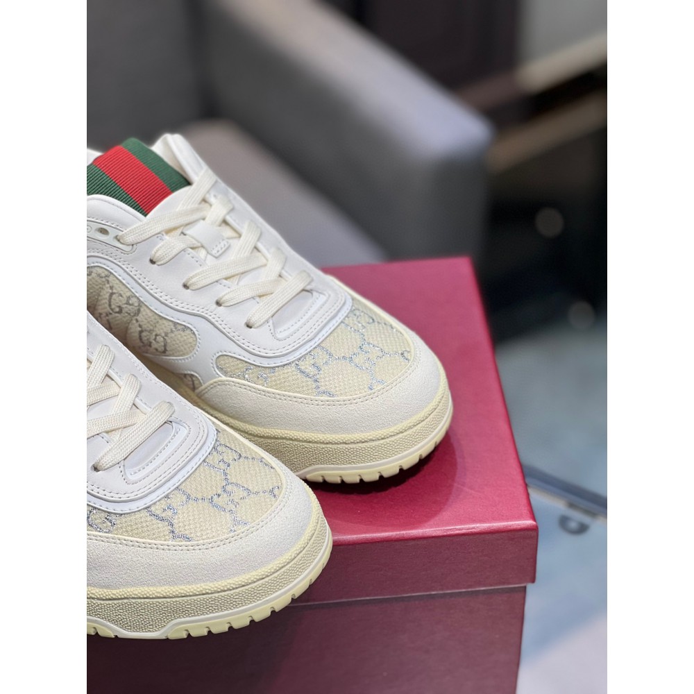 Gucci Re-Web leather sneakers 35-45 Shoes