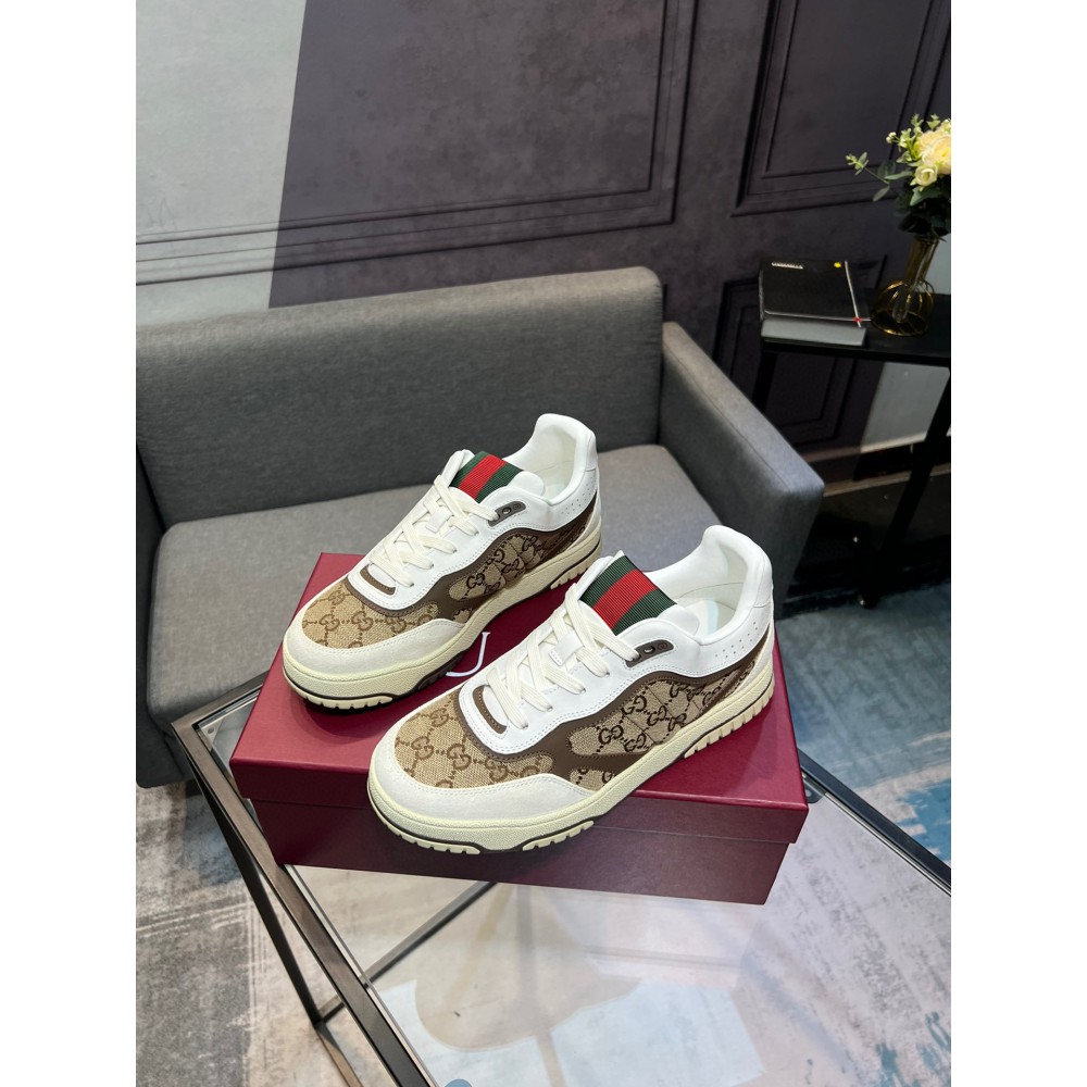 Gucci Re-Web leather sneakers 35-45 Shoes