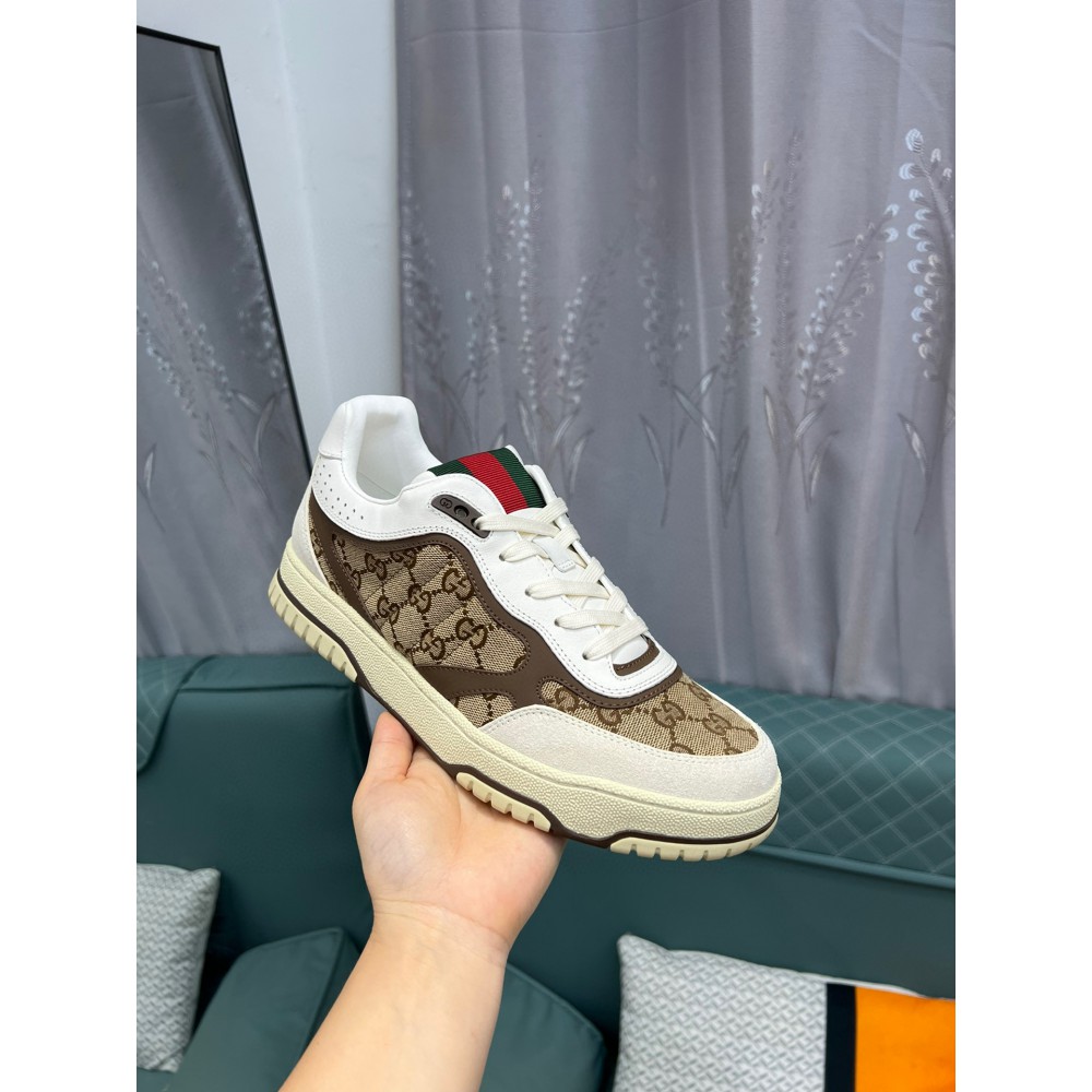 Gucci Re-Web leather sneakers 35-45 Shoes
