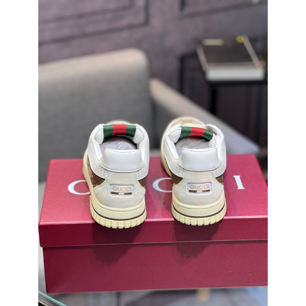 Gucci Re-Web leather sneakers 35-45 Shoes