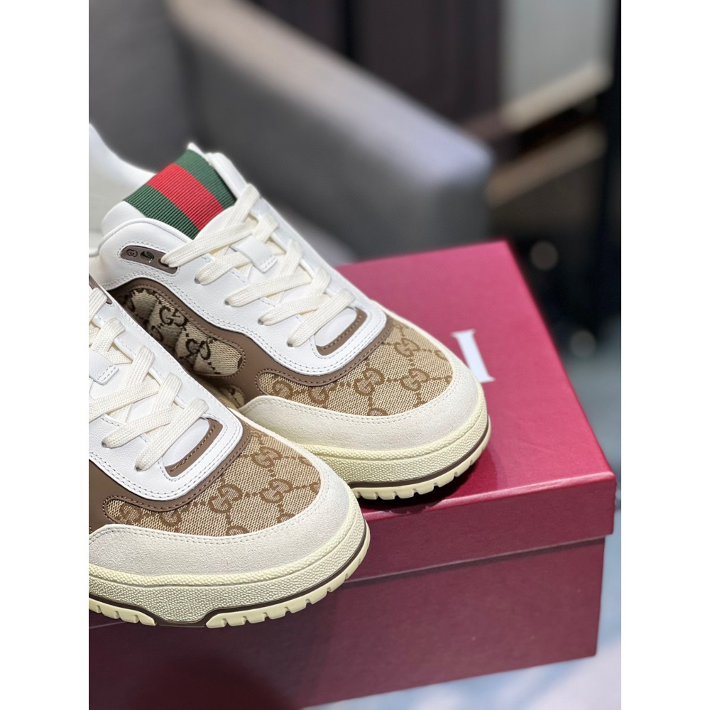 Gucci Re-Web leather sneakers 35-45 Shoes