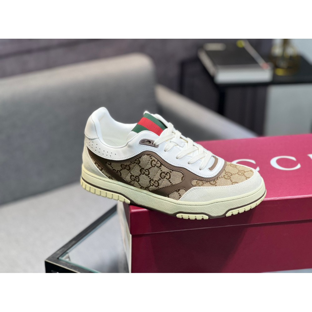 Gucci Re-Web leather sneakers 35-45 Shoes