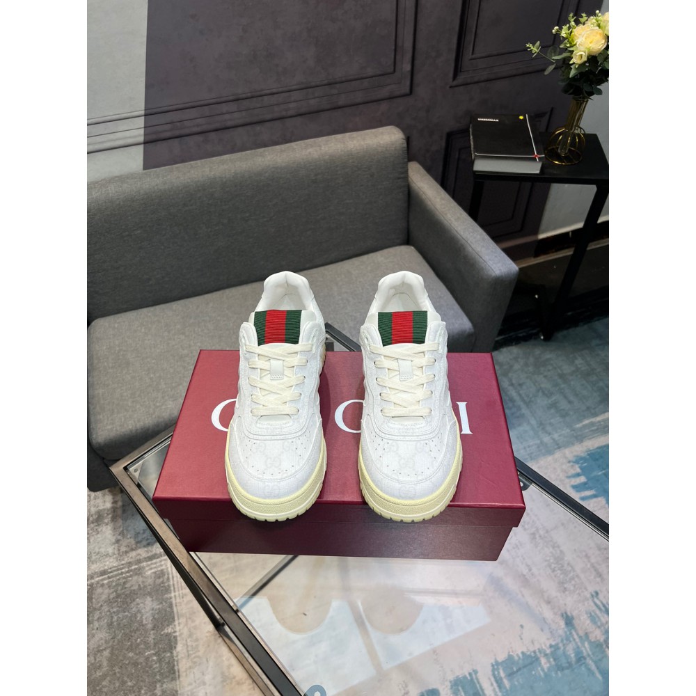 Gucci Re-Web leather sneakers 35-45 Shoes