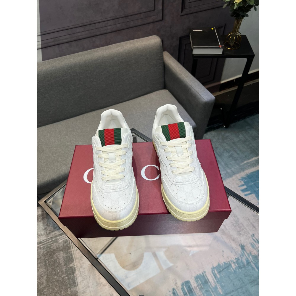 Gucci Re-Web leather sneakers 35-45 Shoes
