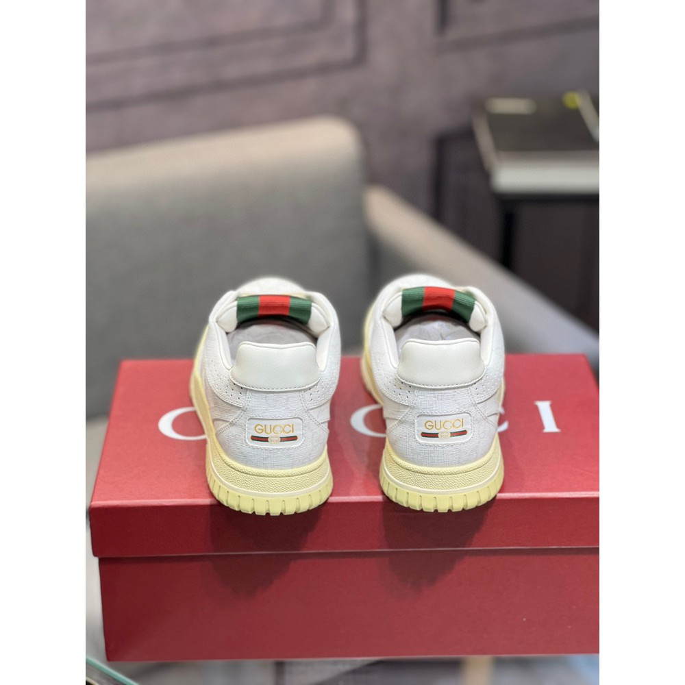 Gucci Re-Web leather sneakers 35-45 Shoes