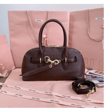 Miu Miu Aventure leather handbag 33x17x11cm