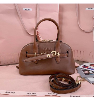 Miu Miu Aventure leather handbag 28x16.5x10cm