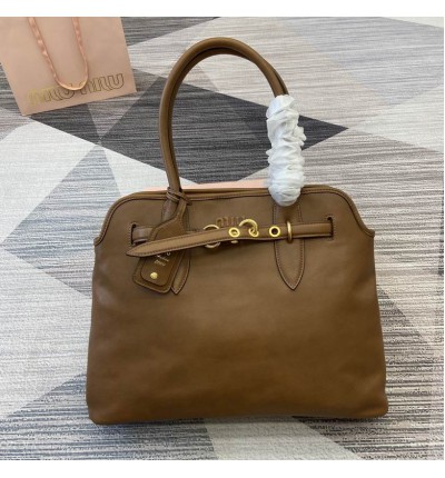 Miu Miu Aventure leather handbag 31x40x13cm