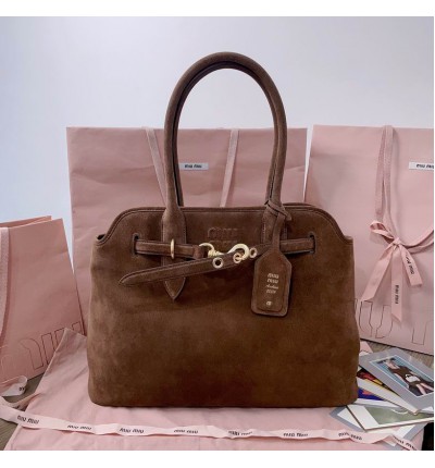 Miu Miu Aventure leather handbag 31x40x13cm