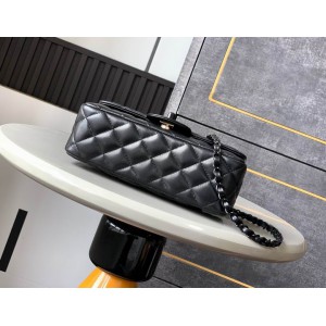 Chanel coco flap bag leather lambskin 12.5x20x6cm Bags