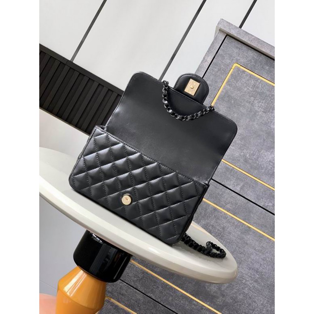 Chanel coco flap bag leather lambskin 12.5x20x6cm Bags