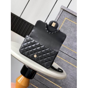 Chanel coco flap bag leather lambskin 12.5x20x6cm Bags