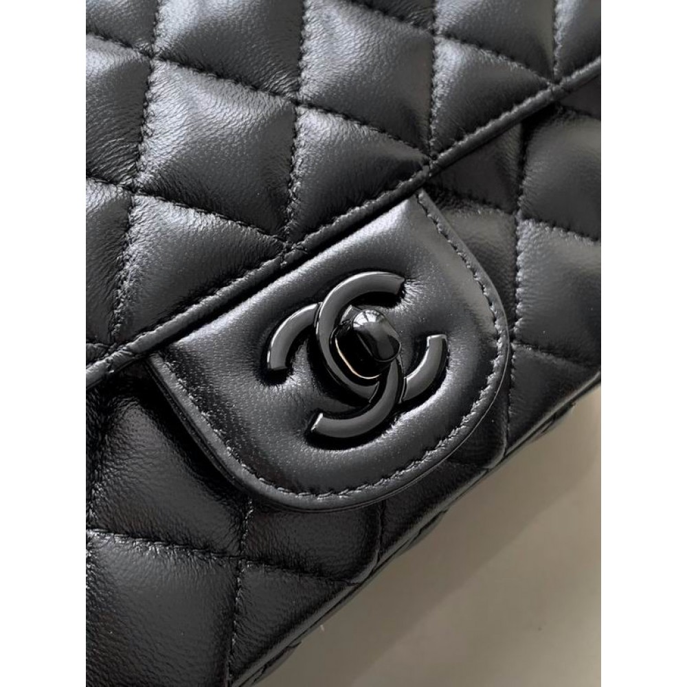 Chanel coco flap bag leather lambskin 12.5x20x6cm Bags