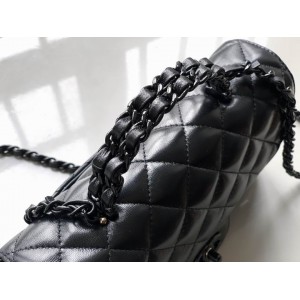 Chanel coco flap bag leather lambskin 12.5x20x6cm Bags