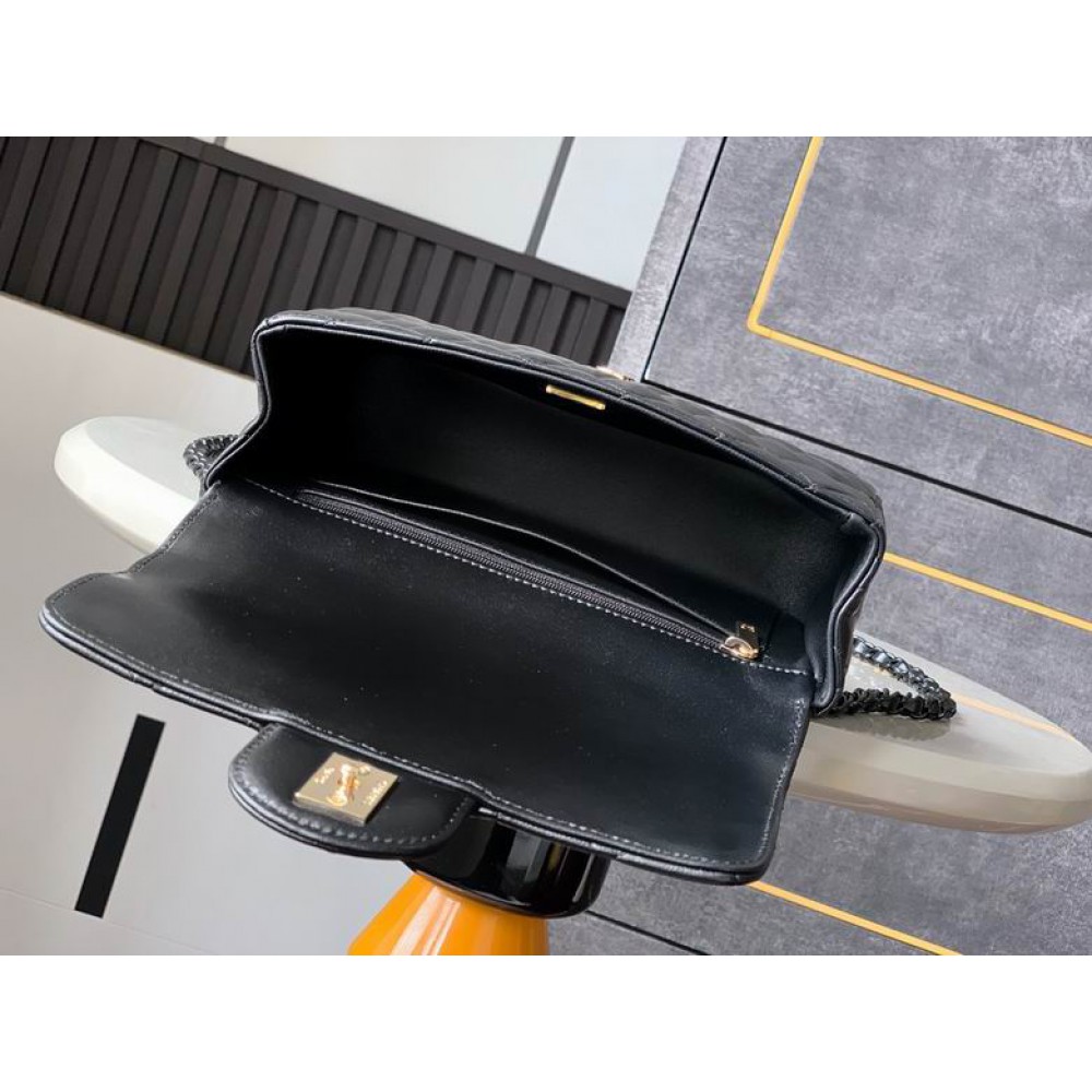 Chanel coco flap bag leather lambskin 12.5x20x6cm Bags