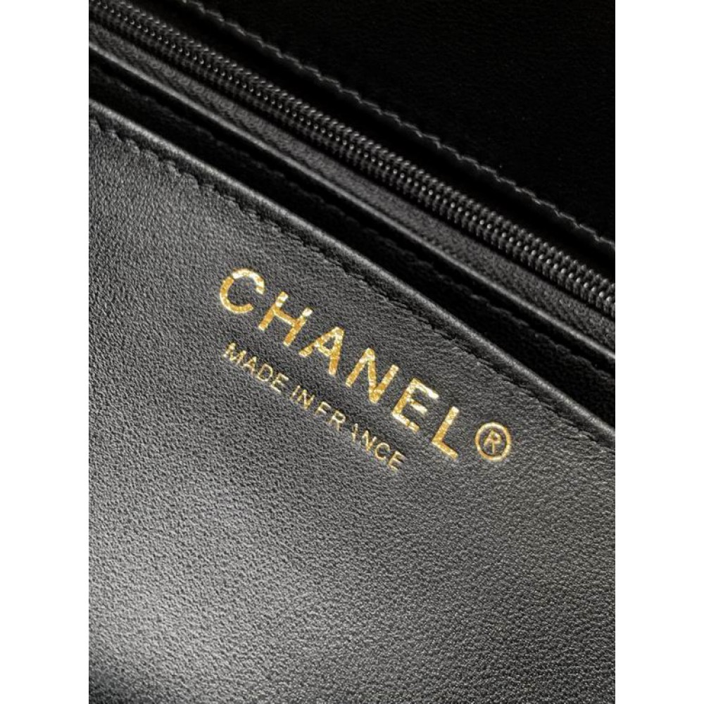 Chanel coco flap bag leather lambskin 12.5x20x6cm Bags