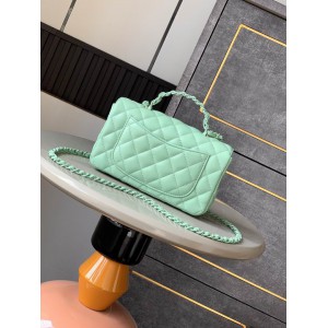 Chanel coco flap bag leather lambskin 12.5x20x6cm Bags