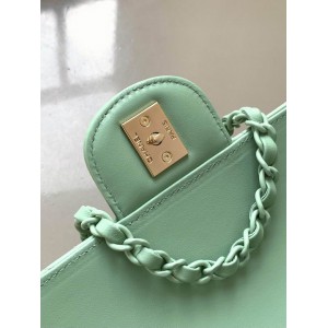 Chanel coco flap bag leather lambskin 12.5x20x6cm Bags