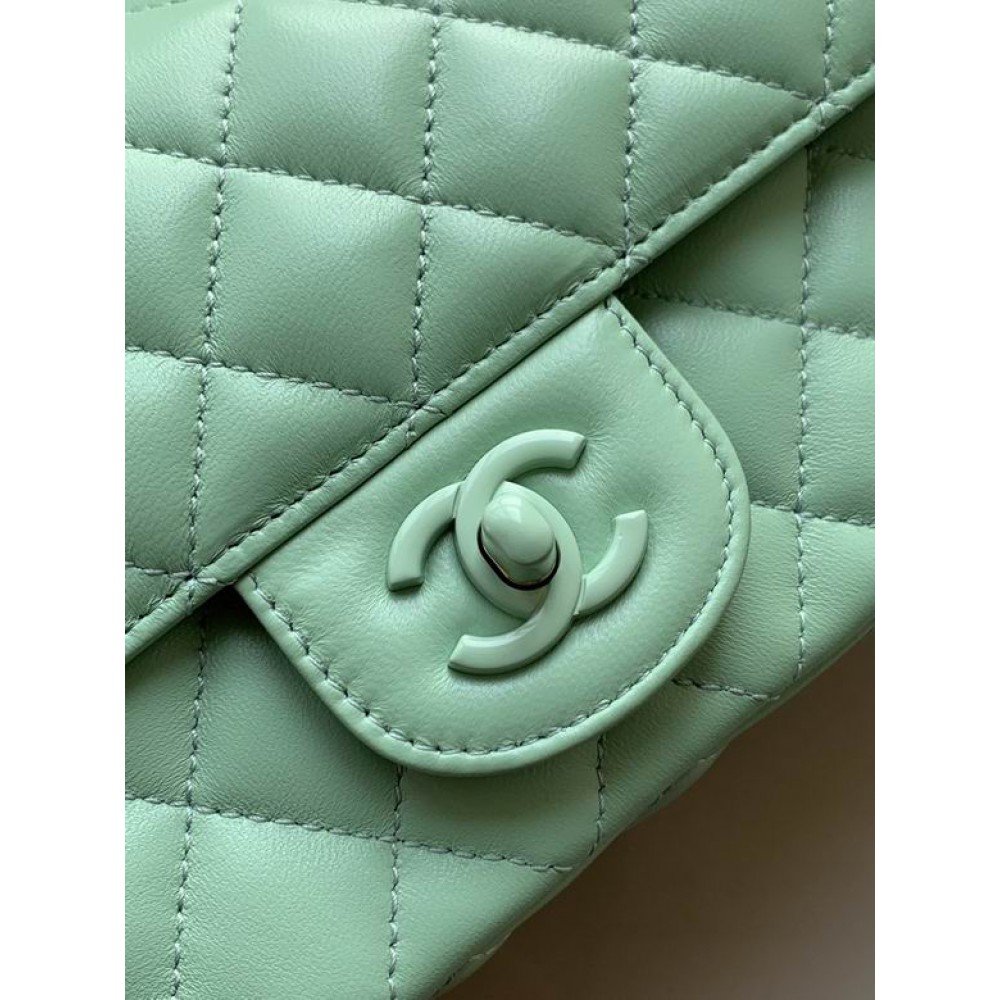 Chanel coco flap bag leather lambskin 12.5x20x6cm Bags