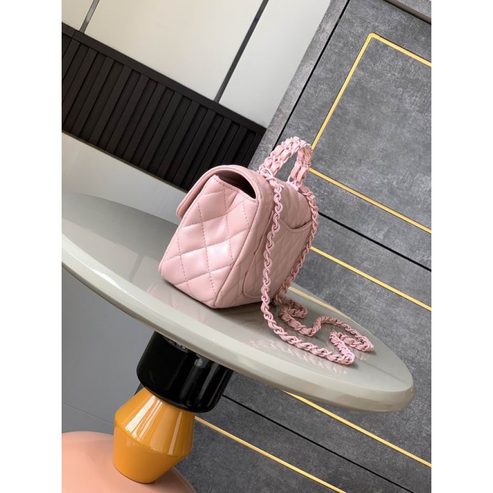 Chanel coco flap bag leather lambskin 12.5x20x6cm Bags