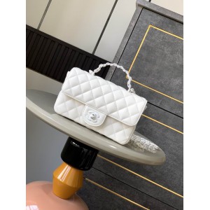 Chanel coco flap bag leather lambskin 12.5x20x6cm Bags
