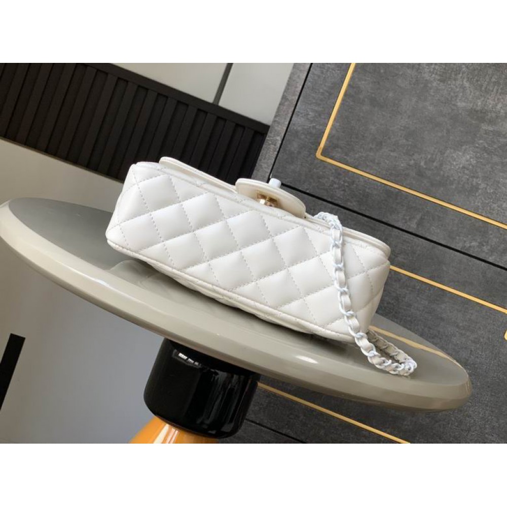 Chanel coco flap bag leather lambskin 12.5x20x6cm Bags