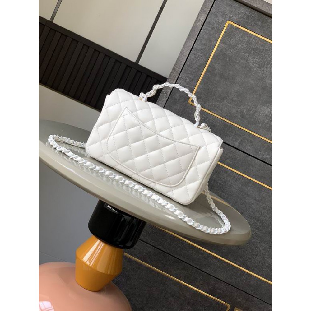 Chanel coco flap bag leather lambskin 12.5x20x6cm Bags