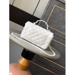 Chanel coco flap bag leather lambskin 12.5x20x6cm Bags